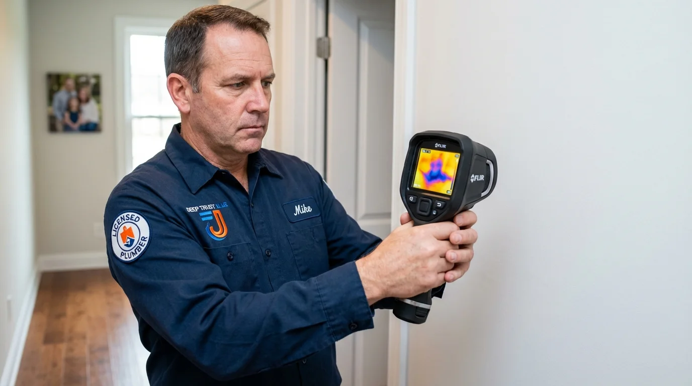 Thermal imaging leak detection by Johns Plumbing LLC in Cocoa Beach